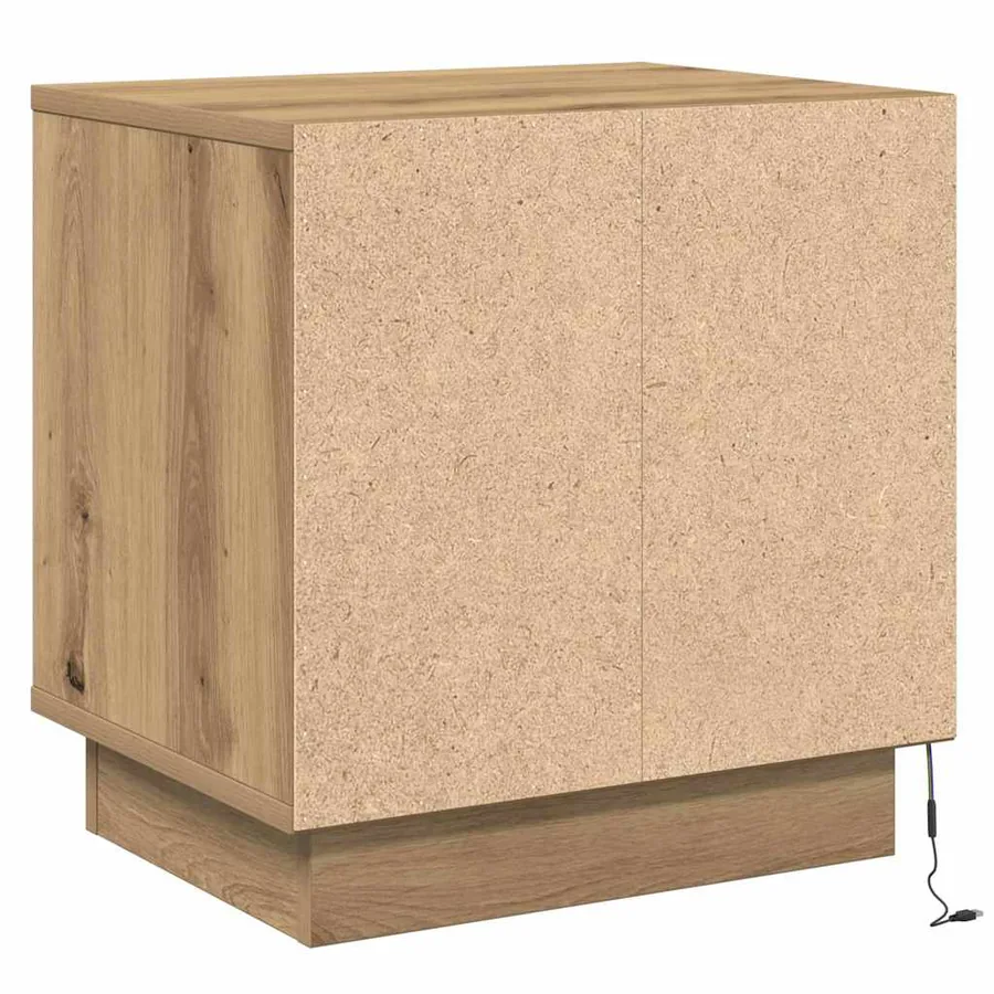 Cabinet de chevet 2 pc Chêne artisanal 44 x 34,5 x 45 cm - 10