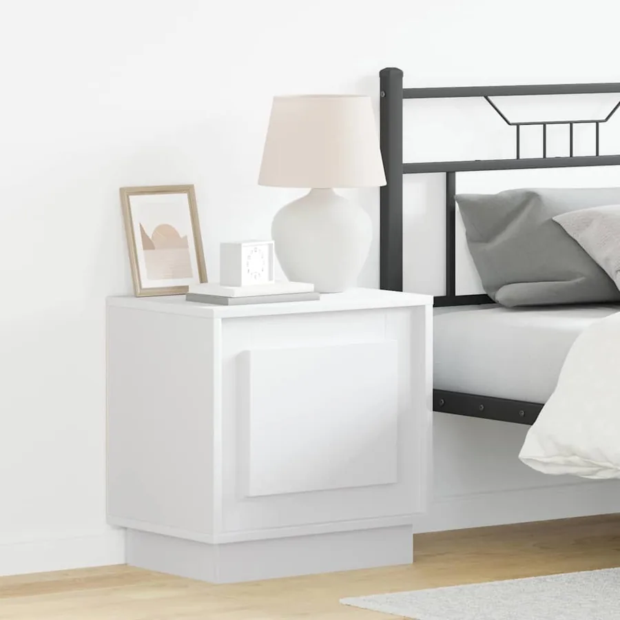 Cabinet de chevet 2 pcs Blanc 44 x 34,5 x 45 cm
