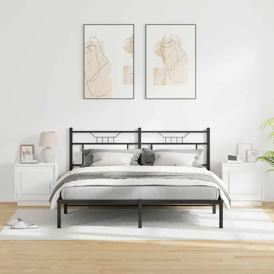 Cabinet de chevet 2 pcs Blanc 44 x 34,5 x 45 cm - 4