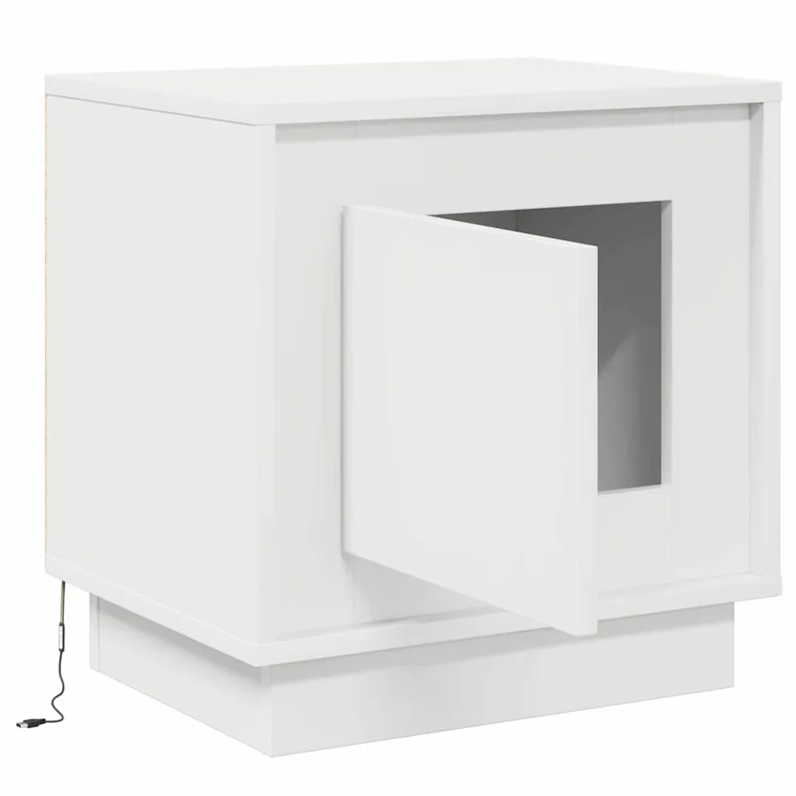 Cabinet de chevet 2 pcs Blanc 44 x 34,5 x 45 cm - 7