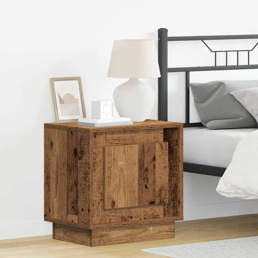 Cabinet de chevet 2 pcs Bois ancien 44 x 34,5 x 45 cm