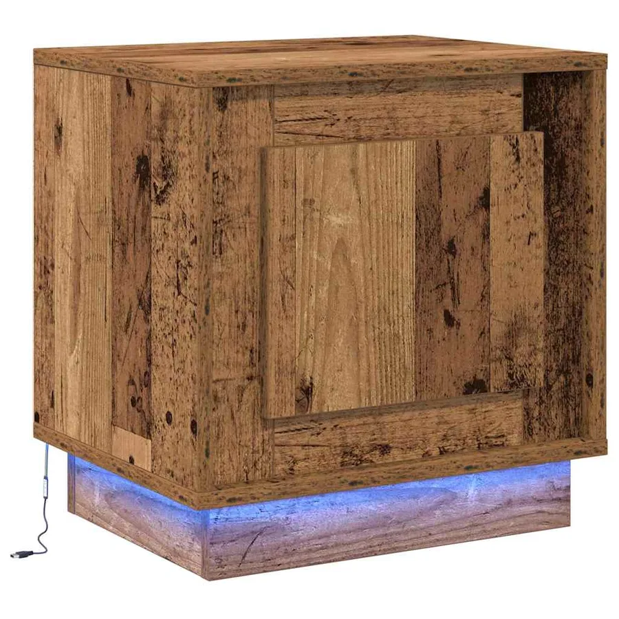 Cabinet de chevet 2 pcs Bois ancien 44 x 34,5 x 45 cm - 6