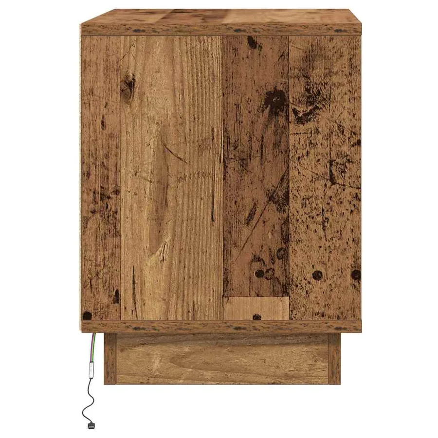 Cabinet de chevet 2 pcs Bois ancien 44 x 34,5 x 45 cm - 9