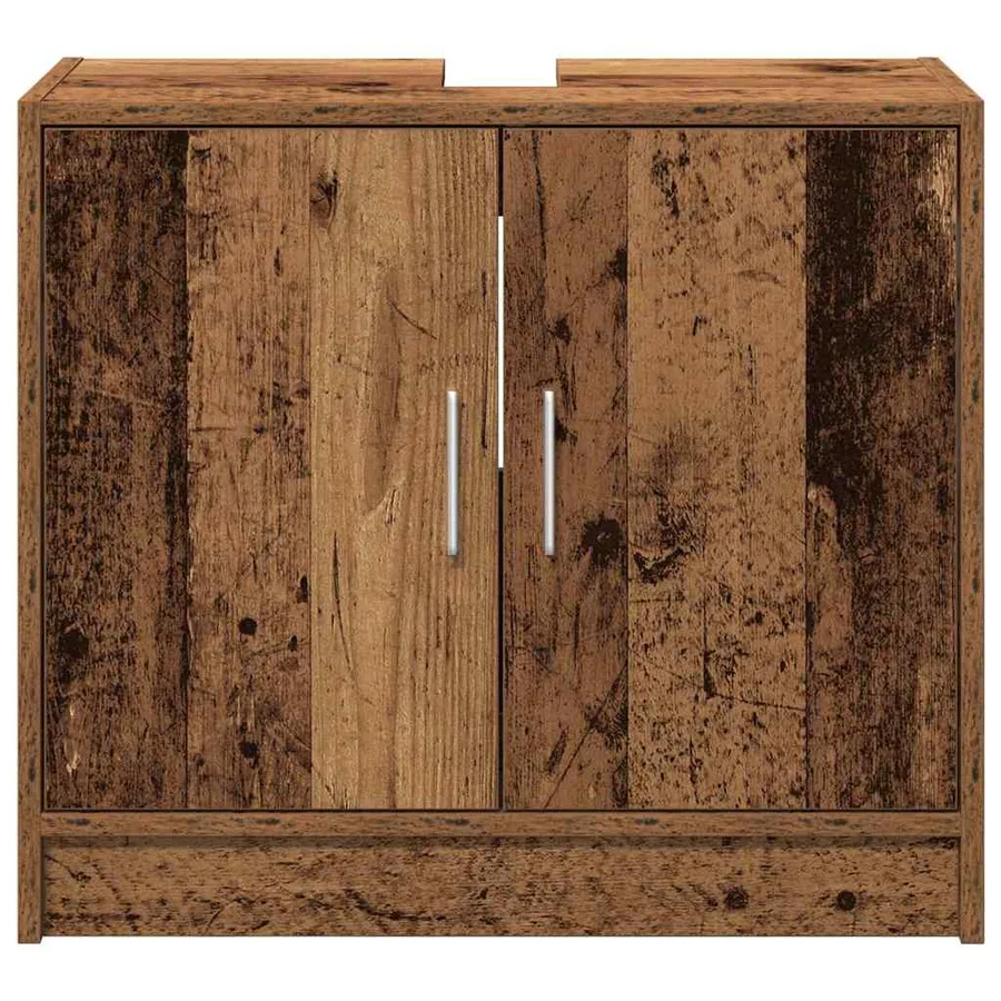 Cabinet de salle de bain avec porte Bois Ancien 63 x 29 x 55 cm - 6