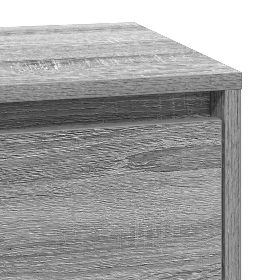 Cabinet de chevet Gris 39 x 34,5 x 65 cm Bois d'ingénierie - 8