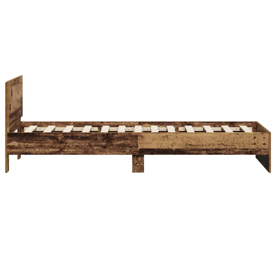 Cadre de lit Bois ancien 90 x 190 cm Bois d'ingénierie - 6