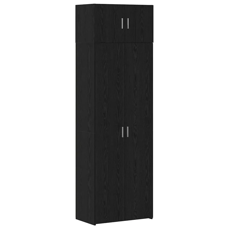 Armoire de rangement 3 pcs Chêne noir - 2