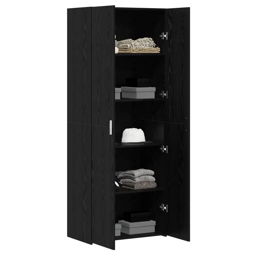 Haut Armoire Chêne noir 70 x 42,5 x 185 cm - 2