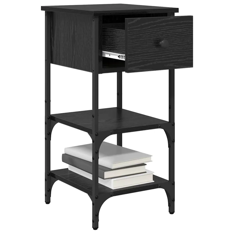 Cabinet de chevet 2 pcs Chêne noir 33,5 x 36 x 70 cm - 3