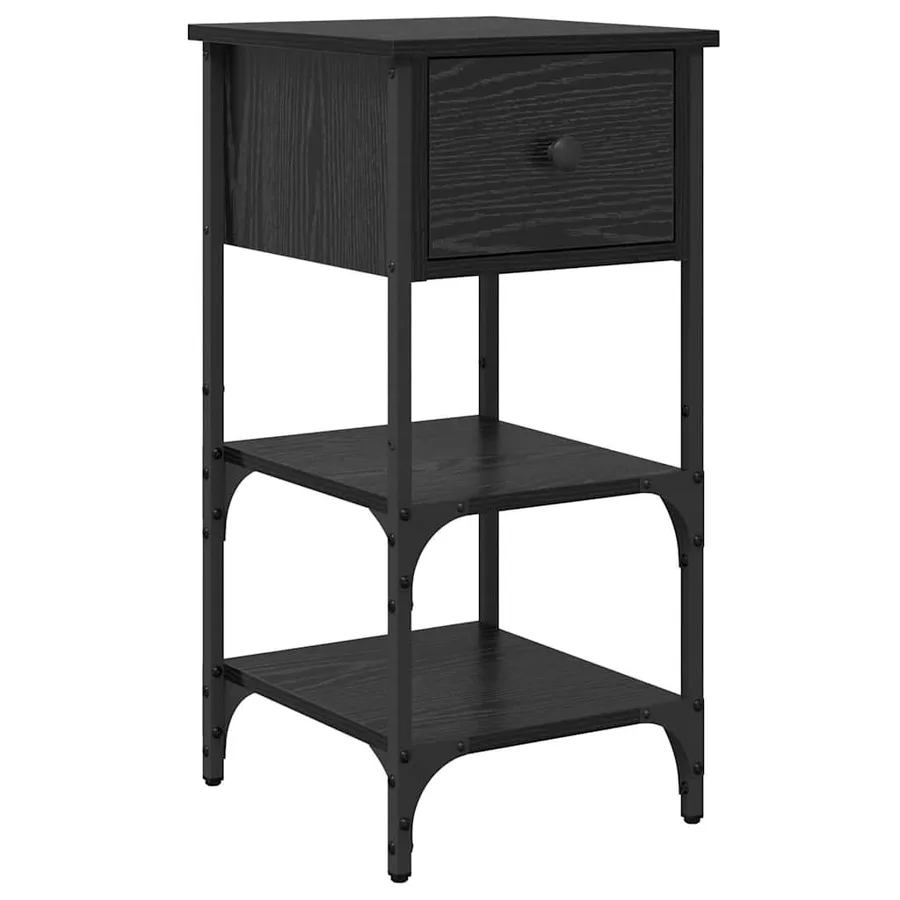 Cabinet de chevet 2 pcs Chêne noir 33,5 x 36 x 70 cm - 5