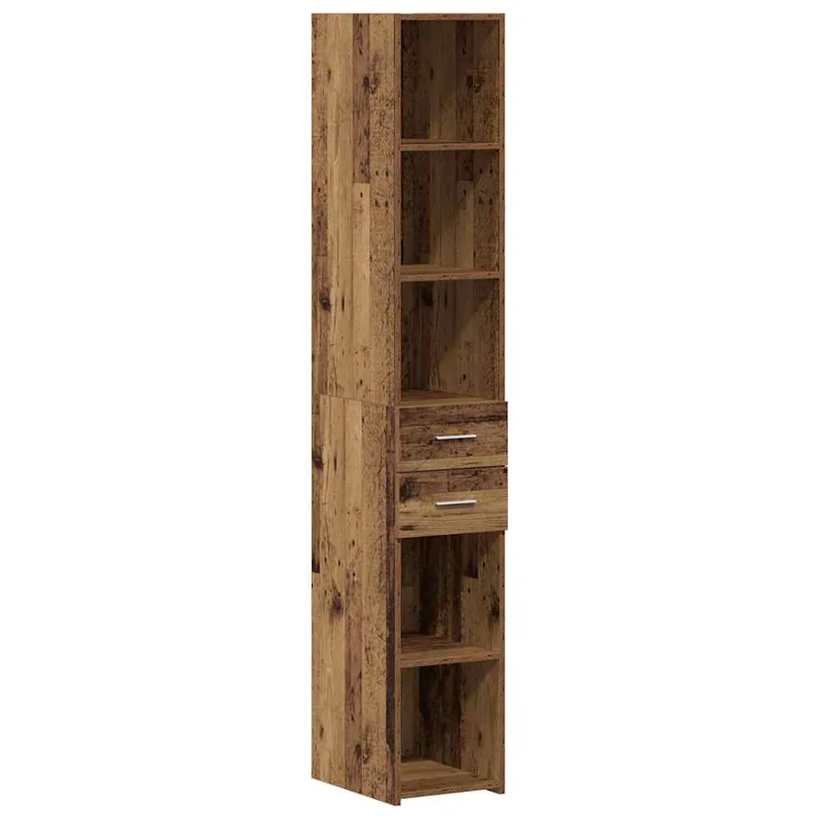 Bibliothèque avec tiroir Bois ancien 30 x 42.4 x 185.2 cm - 2