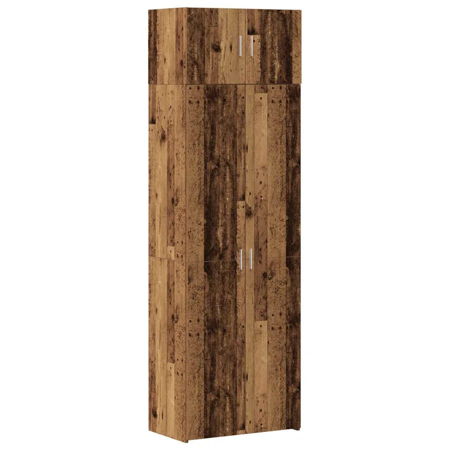 Armoire de rangement 2 pcs Bois ancien 70 x 42,5 x 225 cm - 2