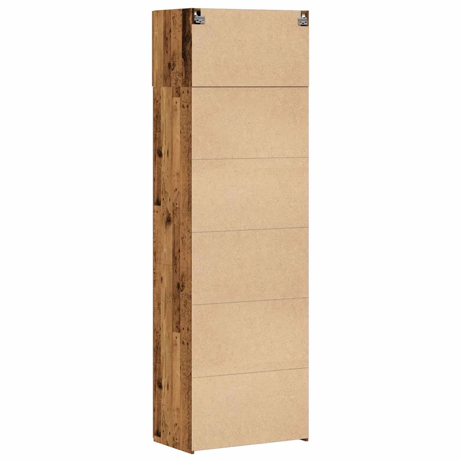 Armoire de rangement 2 pcs Bois ancien 70 x 42,5 x 225 cm - 8