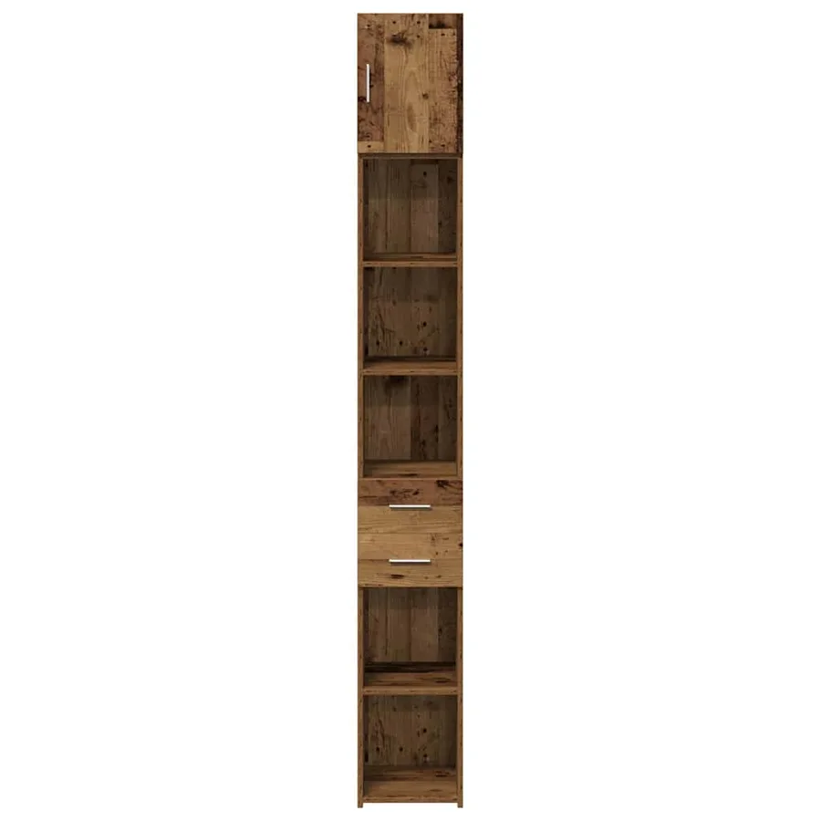 Armoire de rangement 2 pcs Bois ancien 30 x 42,5 x 225 cm - 7