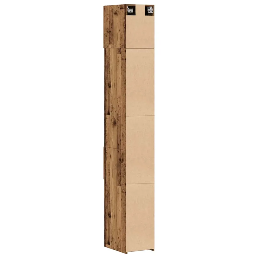 Armoire de rangement 2 pcs Bois ancien 30 x 42,5 x 225 cm - 9