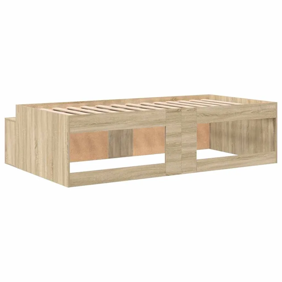 Cadre de lit Chêne Sonoma 80 x 200 cm Bois d'ingénierie - 7