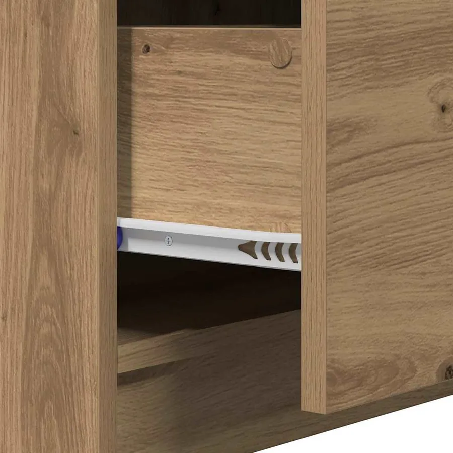 Cabinet de salle de bain Chêne artisanal 59 x 37 x 59 cm - 12