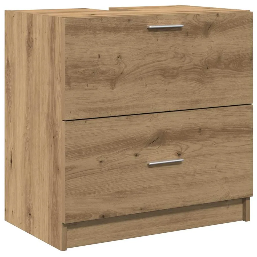 Cabinet de salle de bain Chêne artisanal 59 x 37 x 59 cm - 2