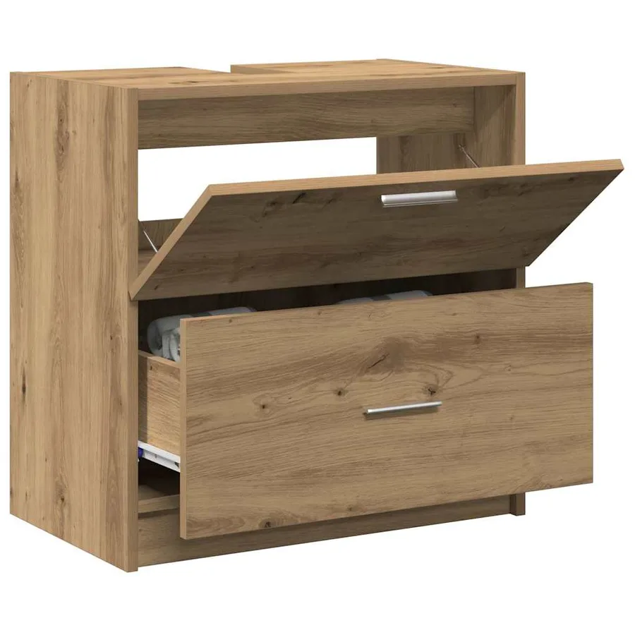Cabinet de salle de bain Chêne artisanal 59 x 37 x 59 cm - 3
