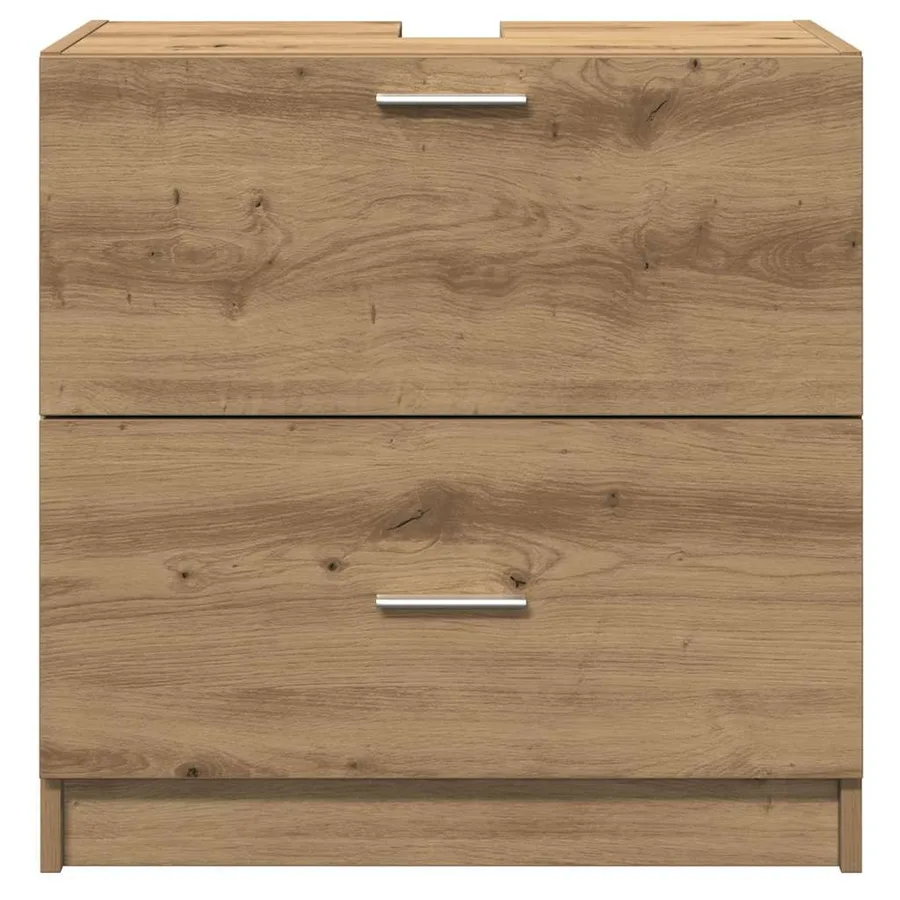 Cabinet de salle de bain Chêne artisanal 59 x 37 x 59 cm - 6