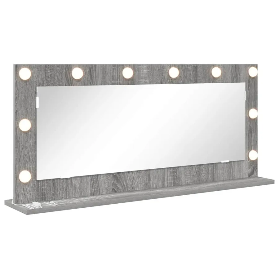 Miroir de vanité Rectangulaire Gris Sonoma 100 x 45 x 18 cm - 2