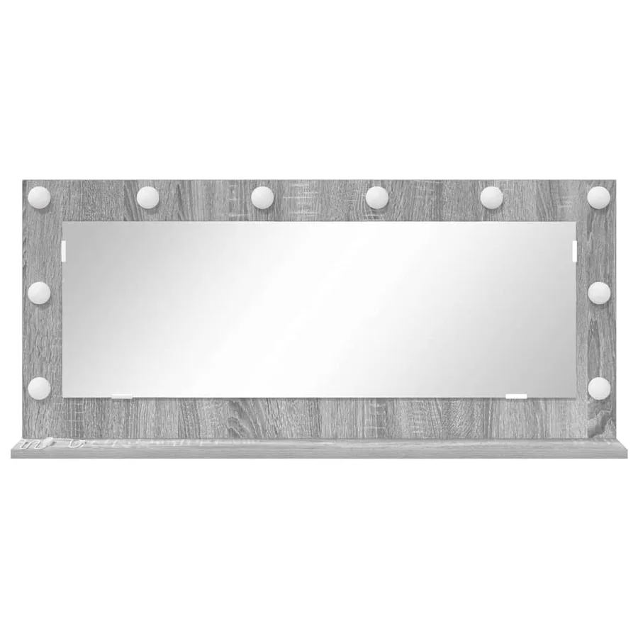 Miroir de vanité Rectangulaire Gris Sonoma 100 x 45 x 18 cm - 4