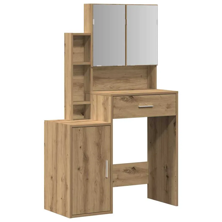 Table de Toilette Chêne artisanal 80 x 35 x 132 cm - 2