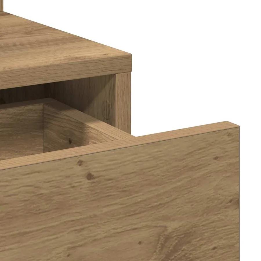 Table de Toilette Chêne artisanal 80 x 35 x 132 cm - 9