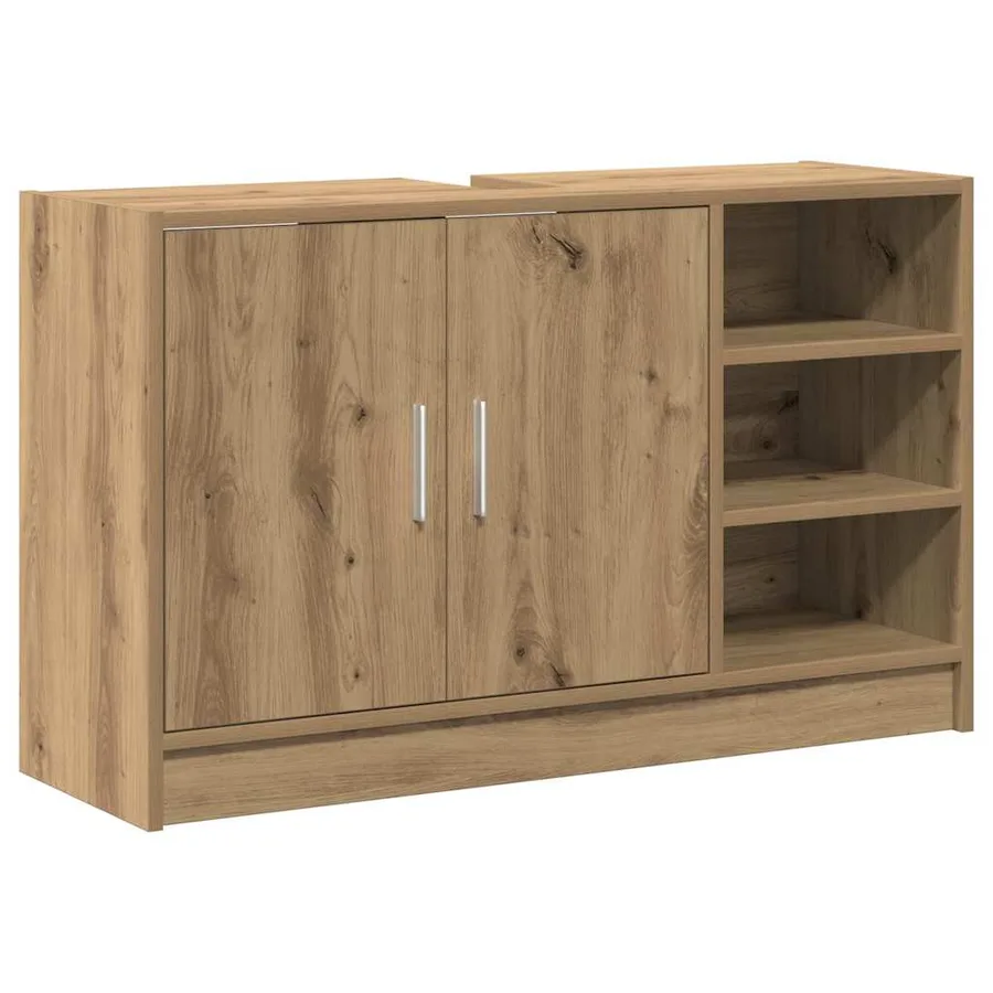 Cabinet de salle de bain Chêne artisanal 90 x 29 x 55 cm - 2