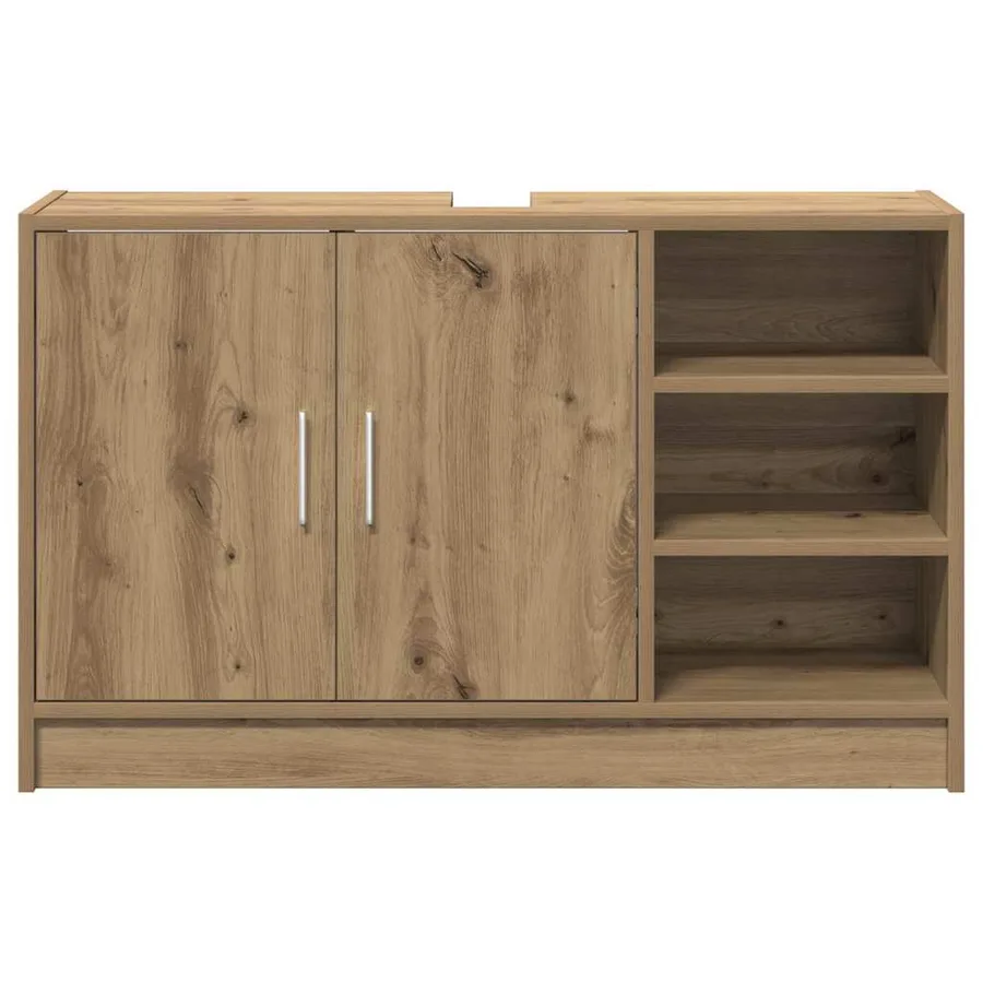 Cabinet de salle de bain Chêne artisanal 90 x 29 x 55 cm - 6