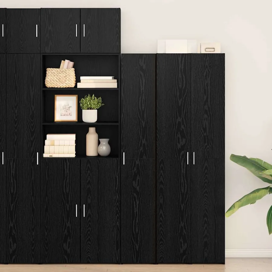 Haut Armoire Chêne noir 30 x 42,5 x 185 cm