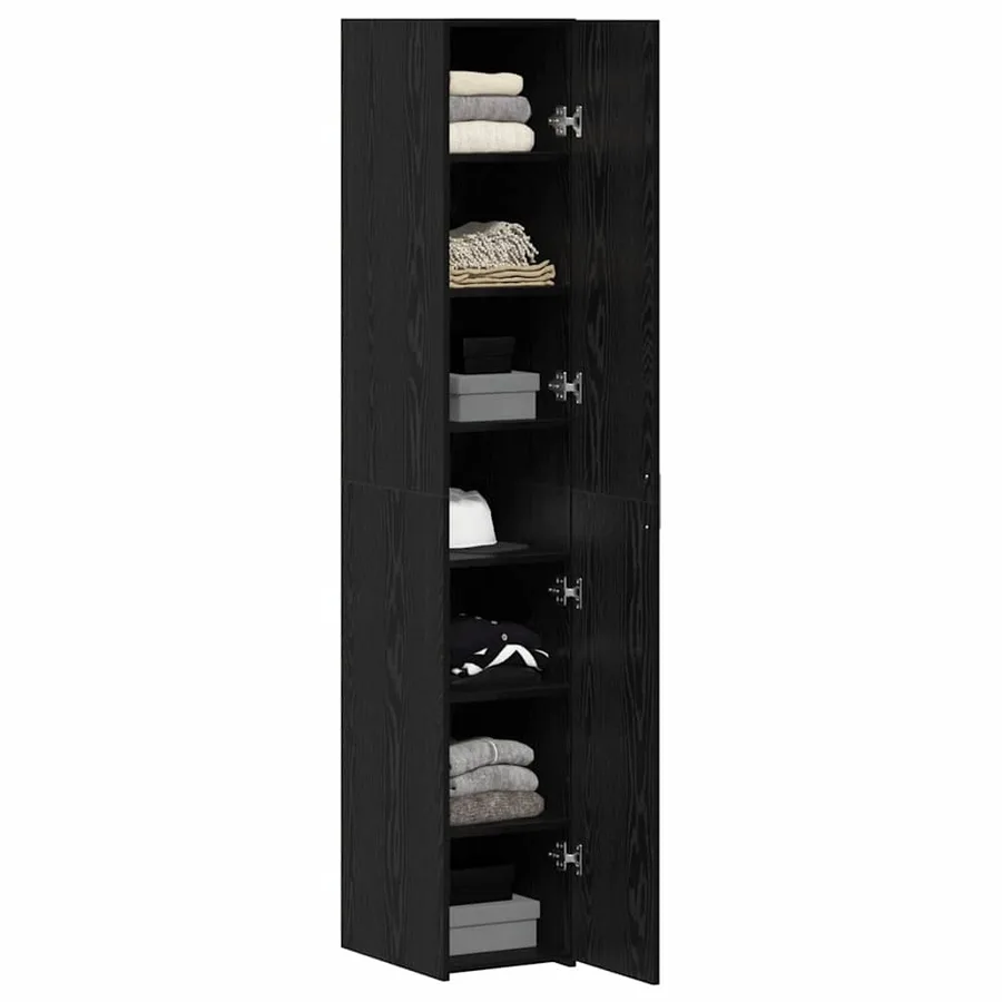 Haut Armoire Chêne noir 30 x 42,5 x 185 cm - 3