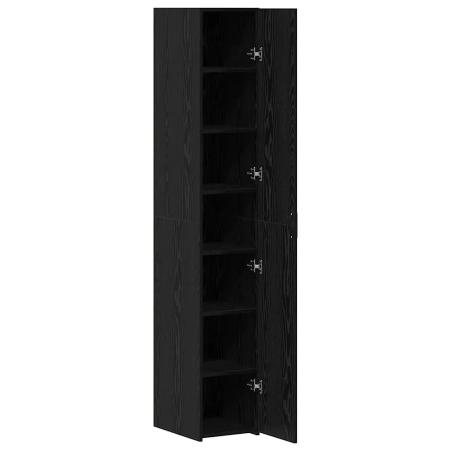 Haut Armoire Chêne noir 30 x 42,5 x 185 cm - 5