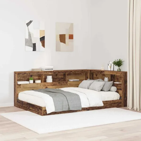 Tête de lit de rangement Bois Ancien 120 cm Bois d'ingénierie