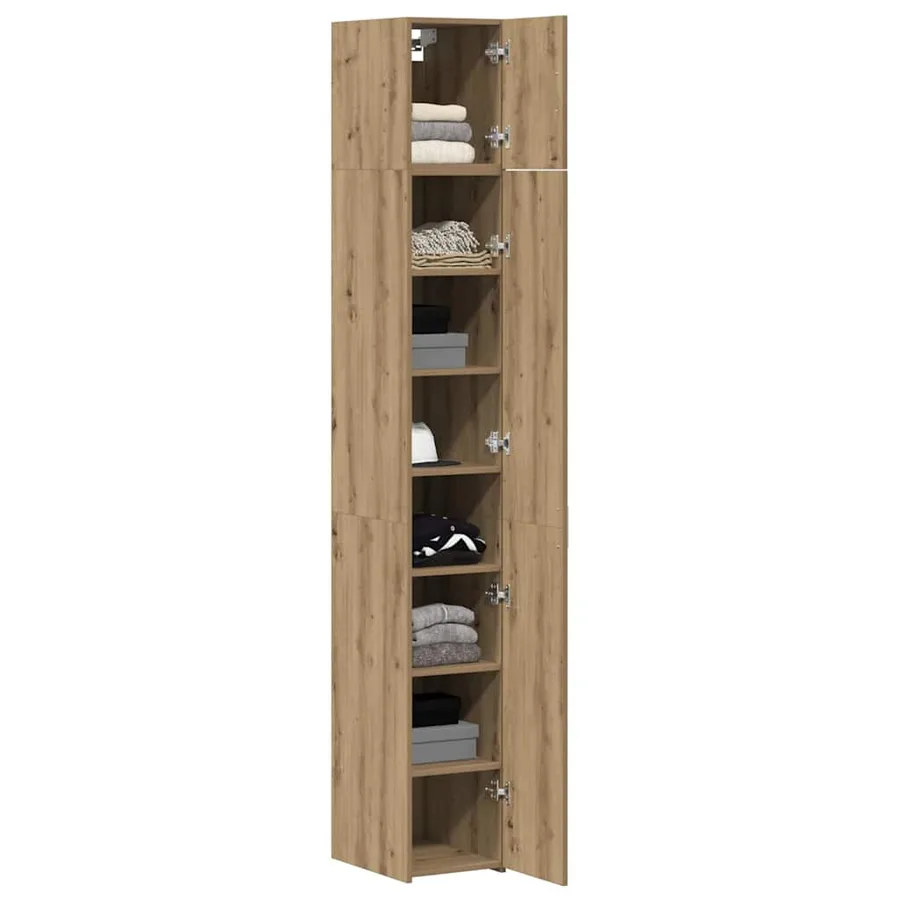 Armoire de rangement 2 pièces avec étagères 2 pcs - 3