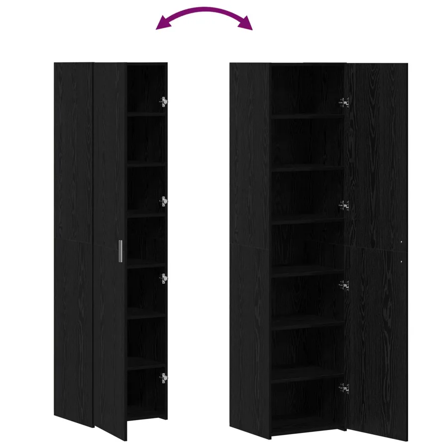 Haut Armoire Chêne noir 45 x 42,5 x 185 cm - 13