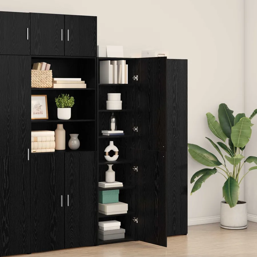 Haut Armoire Chêne noir 45 x 42,5 x 185 cm - 5