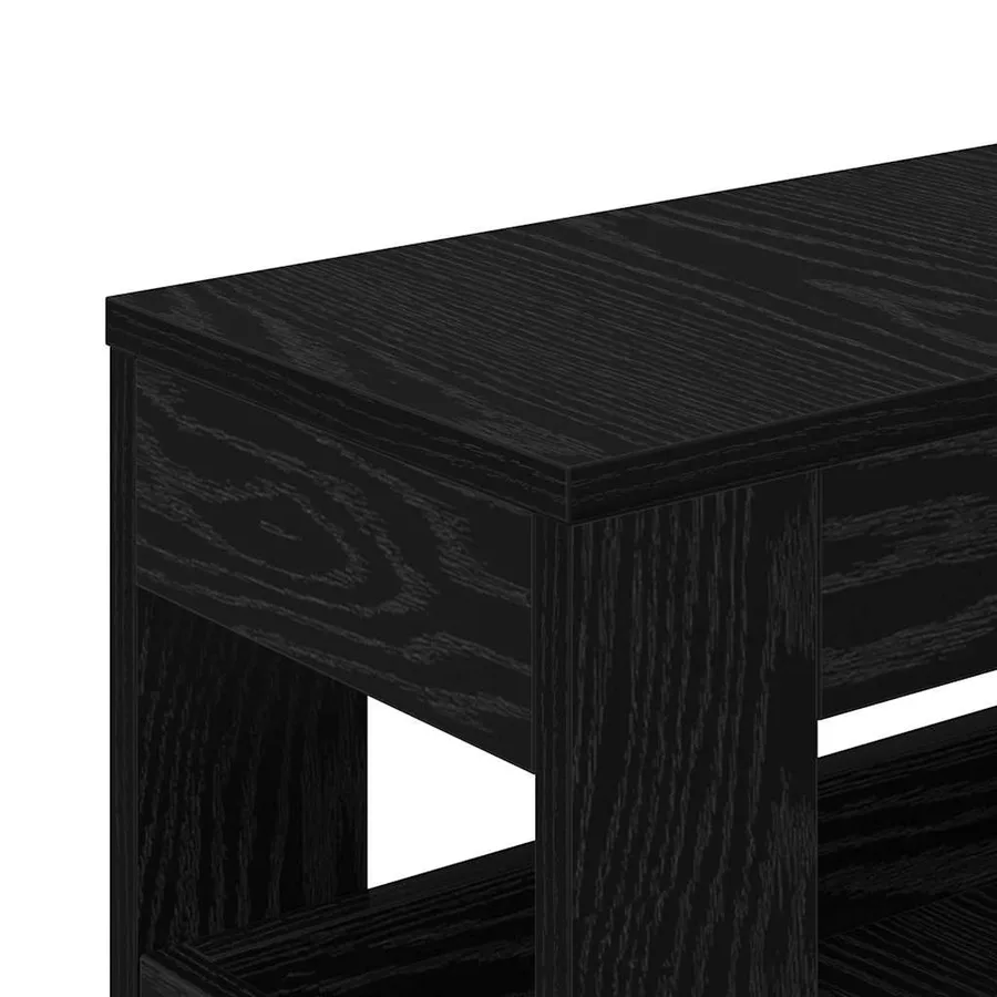 Ensemble de mobilier de salle de bain avec roue Chêne noir - 9