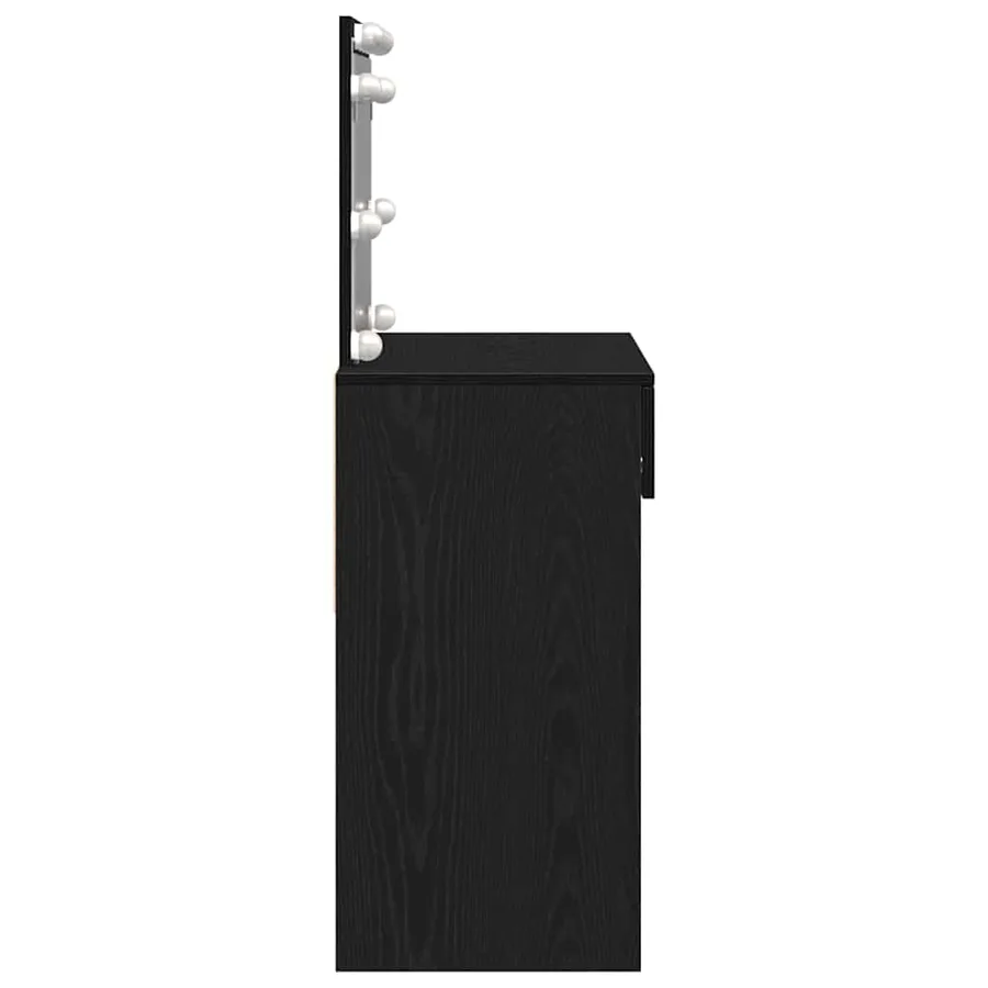 Table de Toilette avec tiroir Chêne noir 100 x 40 x 120 cm - 6