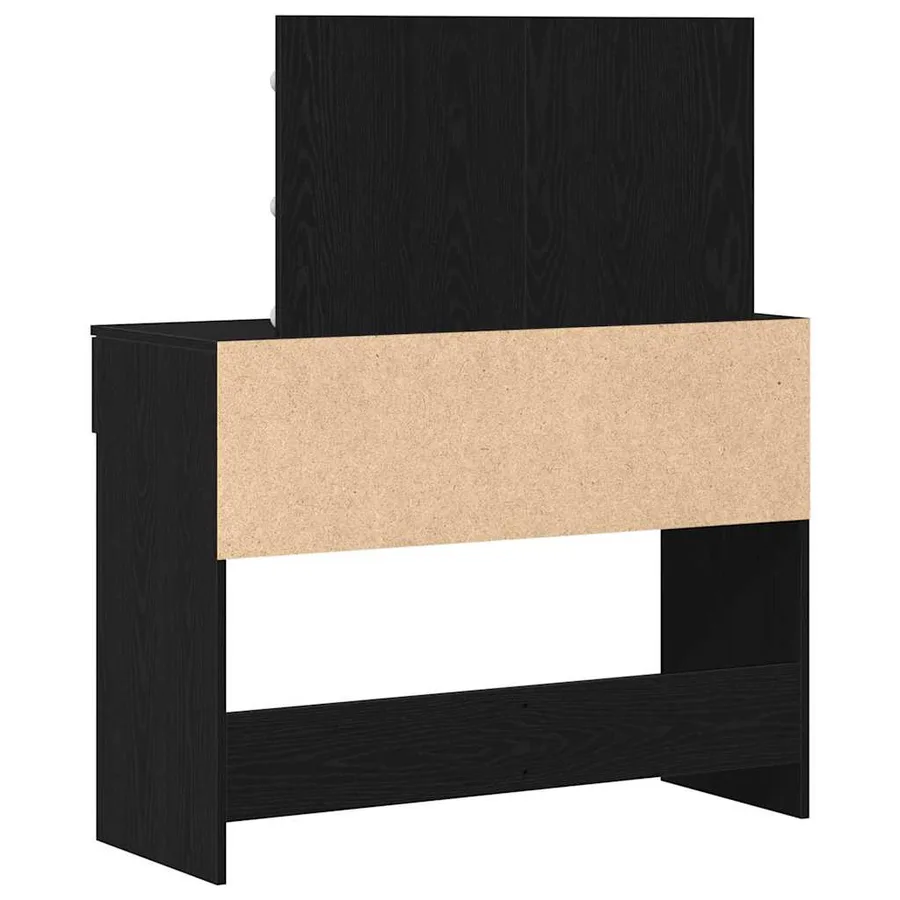 Table de Toilette avec tiroir Chêne noir 100 x 40 x 120 cm - 7