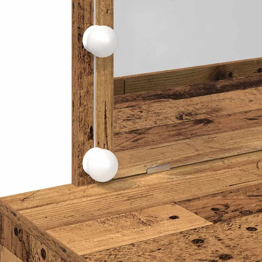 Table de Toilette avec tiroir Bois ancien 100 x 40 x 120 cm - 9