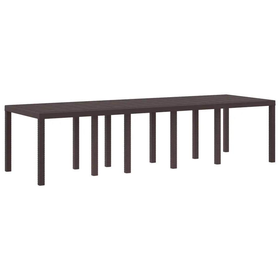 Table de Jardin Marron 300 x 100 x 73 cm polyrotin