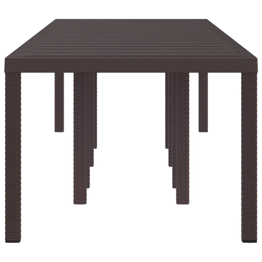 Table de Jardin Marron 300 x 100 x 73 cm polyrotin - 3