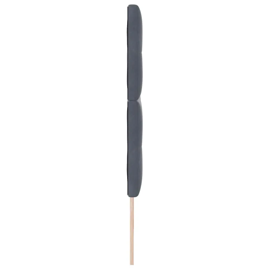 Tête de lit LED avec bandes LED Gris 200 cm Velours - 6