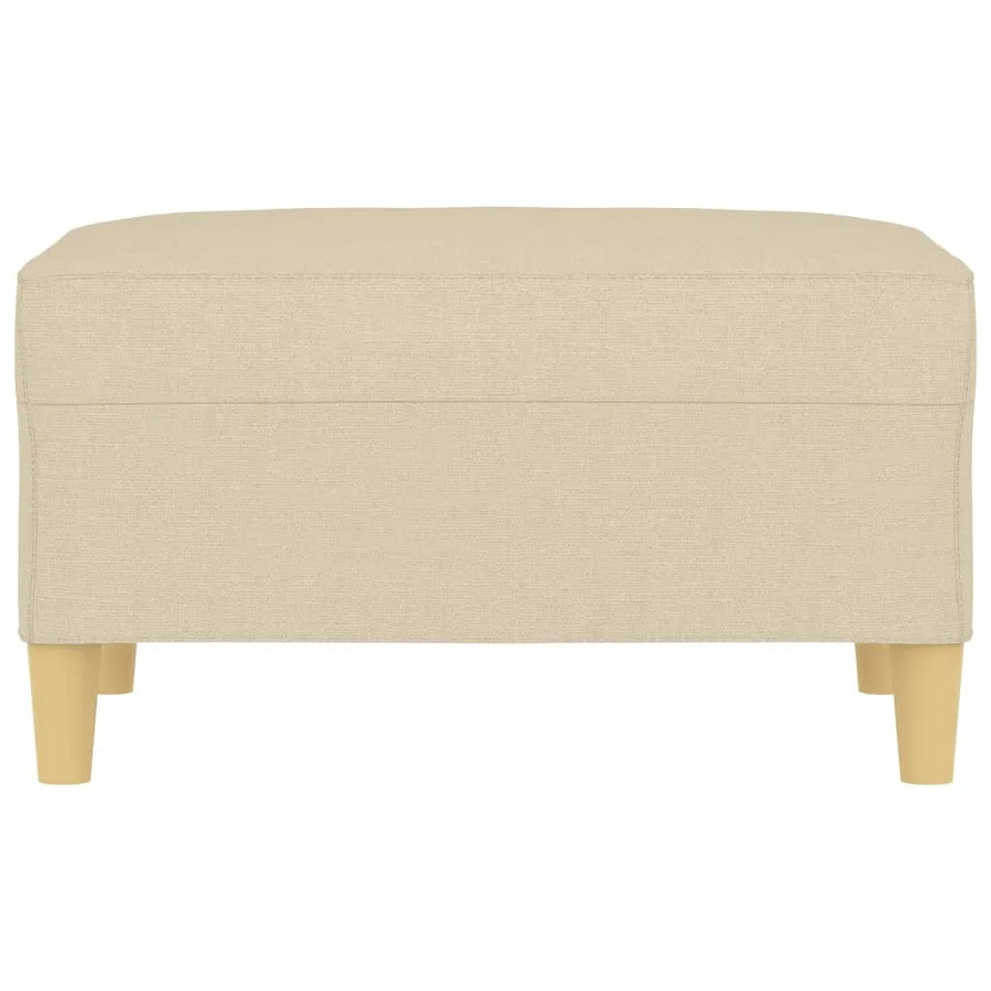 Repose-pied Crème 70x55x41 cm Tissu - 3