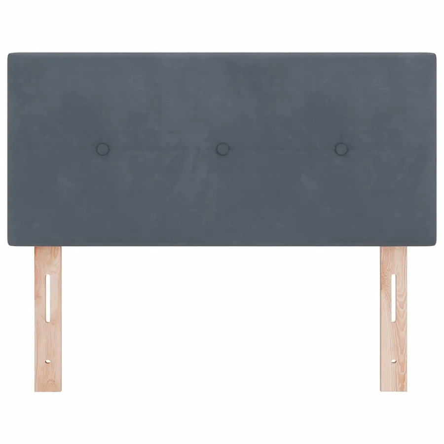 Tête de lit LED avec bandes LED Gris 80 cm Velours - 5
