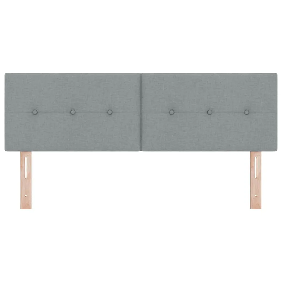 Tête de lit réglable en hauteur Gris clair 160 cm tissu - 4