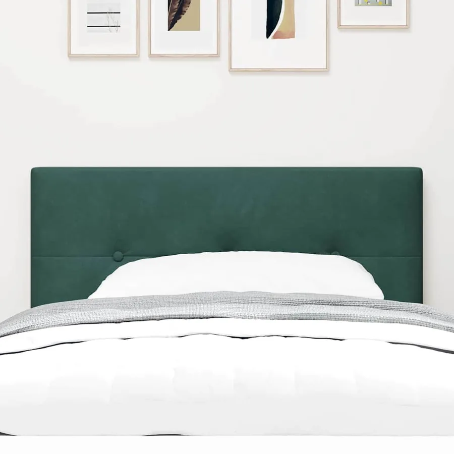 Tête de lit Vert foncé 80 cm Velours - 3
