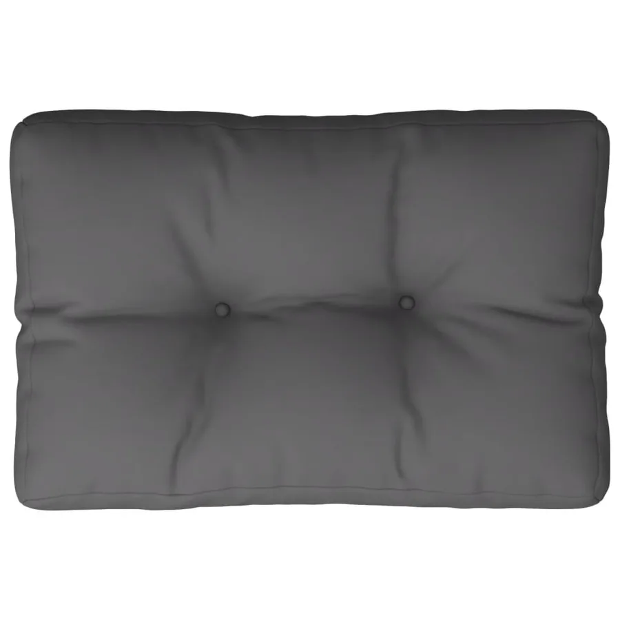 Coussin de palette anthracite 60x40x12 cm tissu - 2
