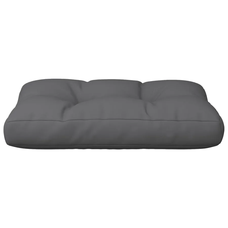 Coussin de palette anthracite 60x40x12 cm tissu - 5
